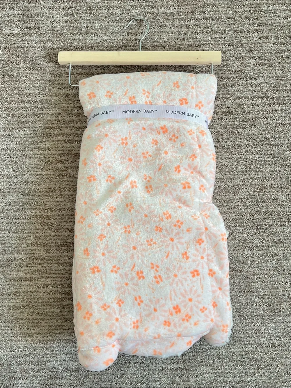NWT Modern Baby Neon Floral Baby Blanket
